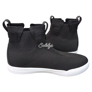 Vessi Weekend Chelsea Womens 11 Asphalt Black White Waterproof Knit DymaTex Boot